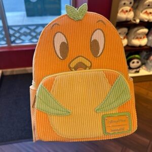 Loungefly Disney Parks Mini Backpack -Corduroy Orange Bird 🆕